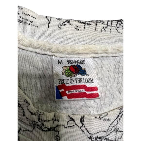 Vintage 90’s Fruit of The Loom Washington State‎ Single Stitch Tee / T-Shirt - M - Picture 3 of 5